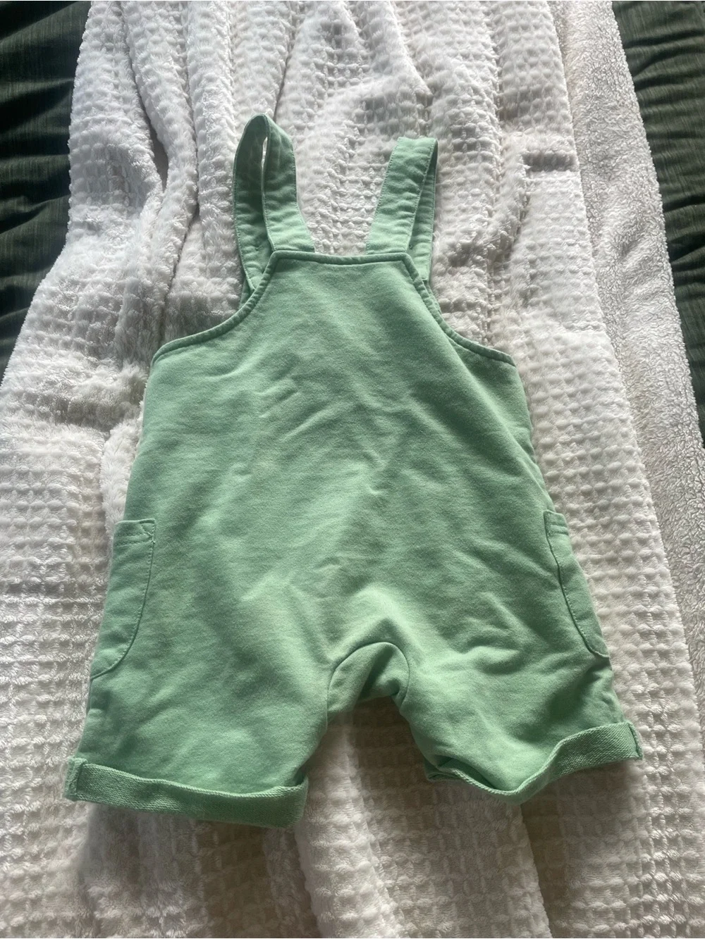 John Deere Green Baby Boy Barn Shortall Overalls 18M